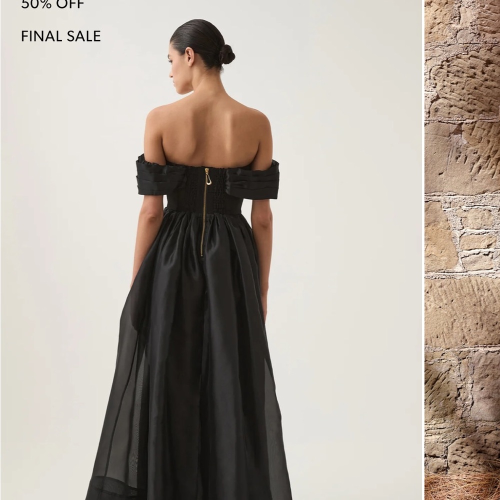 AJE Off-Shoulder Black Dress - Picture 2 of 12